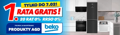 AGD -  Beko- 1 rata gratis 0125 - baner główny belka mobi 396x116